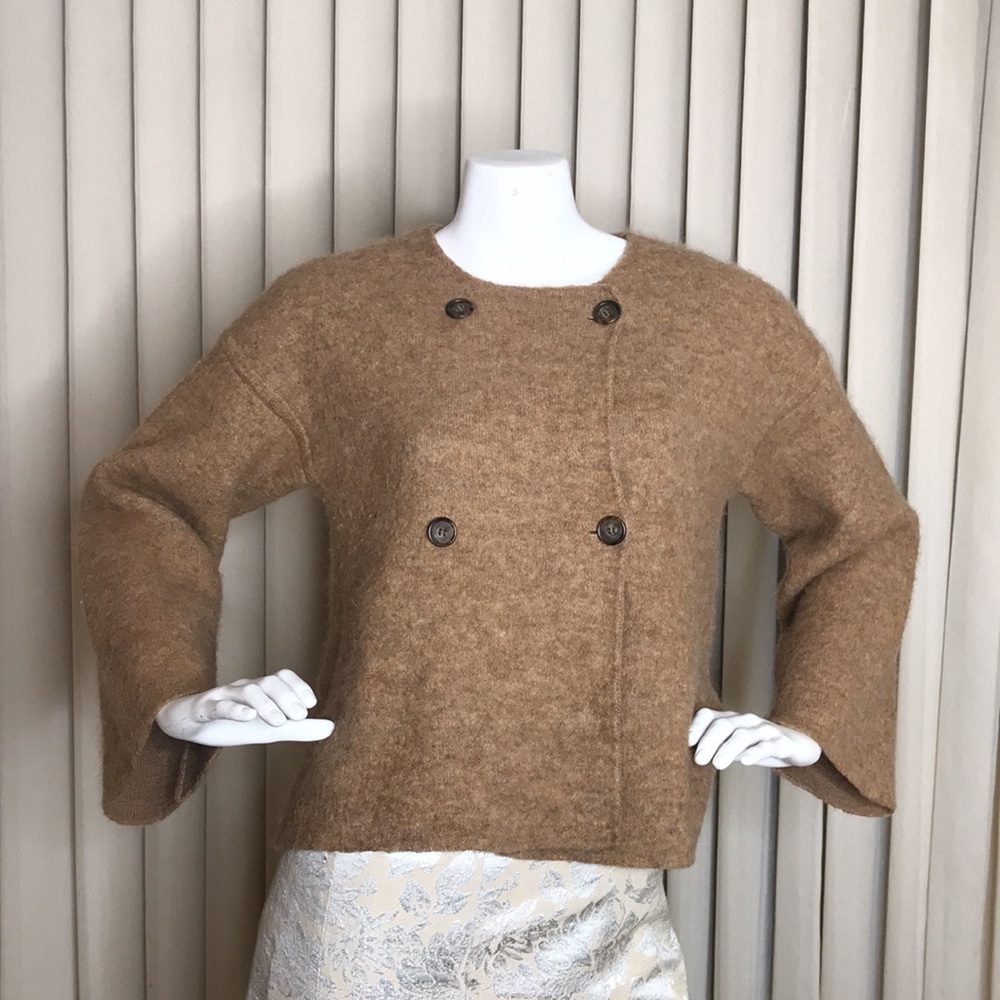 JCrew Double-Breasted Cozy Sweater